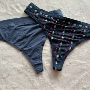 (2) TOMMY JOHN SECOND SKIN THONGS